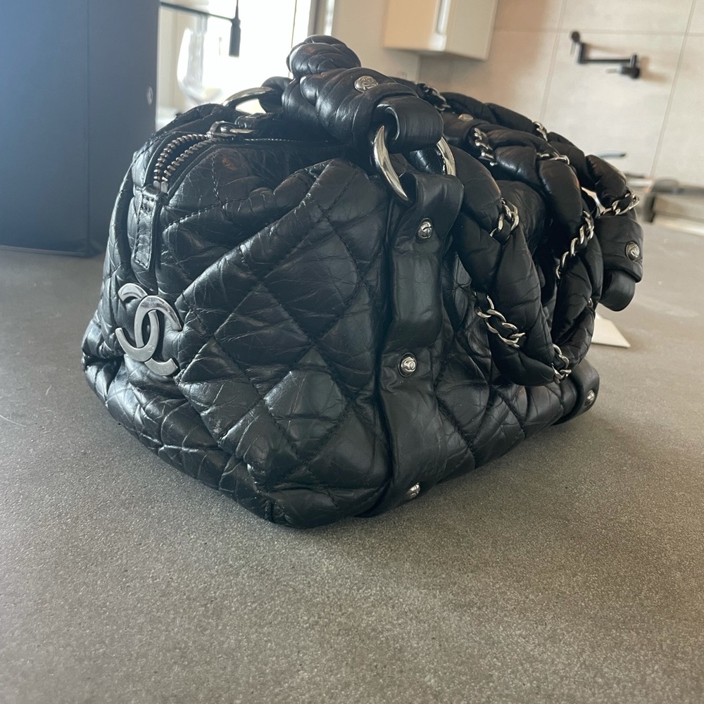 Vintage Chanel punk rock small purse